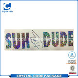 Skilful Manufacture Glitter Vinyl Sticker Label