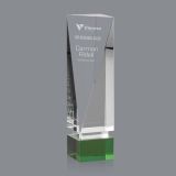 Crystal Serenity Award-Green Base