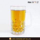 Drinking Sublimation Glass Handled Beer Mug 600ml