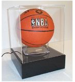 Acrylic Basketball Display Box with Black Base