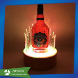 Cheap Acrylic LED Wine Bottle Display Rack