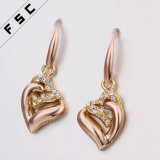 Fashion Jewelry Heart Shaped Rhinestone Diamond Dangle Earrings