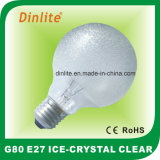 G80-40W 60W Ice Crystal Clear Incandescent Bulb