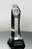 Recognition Trophy Dorado Crystal Top Sales Award