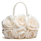 High Quality Designer Wedding Handbag Fashion Silk Ribbon Clutch Bag