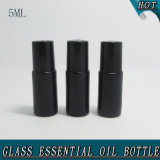 5ml Black Glass Roll on Bottle with Stainless Steel Roller Ball Bottle for Essential Oil