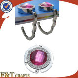 High End Beauty Woman Metal Bag Hanger Custom Crystal (FTLG3013A)