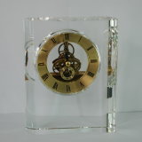 Book Crystal Mechanical Clock with Dry Battery