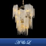 Entry Lux Crystal Purl Chandelier Lamp for Hotel Lighting Project