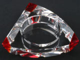 New Design Tringle Crystal Glass Cigar Ashtray (Smoking Cigar Ashtray) (JD-YG-006)