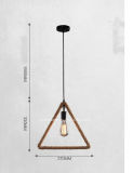 Retro-Style Hemp Rope Pendant Lamp/Creative Pendant Light