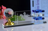 Office Gifts Crystal Pen Holder with Crystal Terrestrial Globe