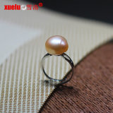 Sterling Silver Pink Real Freshwater Baroque Cultured Pearl Ring (E170004)