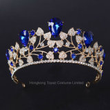 Bridal Crowns Blue Crystal Bridal Tiara Bridal for Headpiece Wedding Headband Hair Accessories (CR-13)