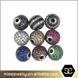 Colorful CZ Micro Pave Bracelet Beads Mjcc036