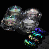 Irregular Glitter 3D Nail Sequins Shattered Glass Chameleon Galaxy Flakes