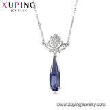 Necklace-00565 Xuping Crown Necklace accessories  Women American Diamond Jewelry India Crystals From Swarovski