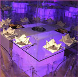 Outdoor Wedding Table Glowing Furniture Cube Tables