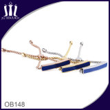 Enamel ID Badge Rolo Chain Bracelet