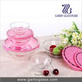 Decal Glass Blow Set of 5PCS with PC Cover