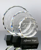 Sun Flower Crystal Glass Trophy Award with Custom Laser Pringting