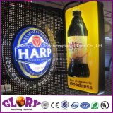 Acrylic Advertising 3D Beer Bottle LED Signs Light Box