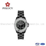 Lady Fashion Ceramic Watch with Diamond
