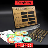 Baccarat Poker Table Pure Copper Material Entertainment Bet Card Casino Table Limit Sign with Magnet Sticking Ym-LC08