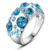 Fashion Imitation Jewelry White Gold Rhinestone Crystal Ring