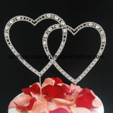 Love Rhinestone Heart Wedding Cake Topper for Cake Decoration