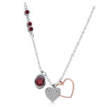Fashion Jewelry 925 Silver Jewelry Heart Necklace