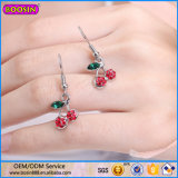 Guangzhou Manufacturer Wholesale OEM Cherry Earring with Crystal Stones