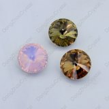 Round Pointed Back Loose Fancy Crystal Glass Bead (DZ-3019)