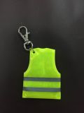 PVC Light Reflection Safety Vest Key Ring