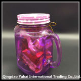 450ml Purple Colored Glass Mason Jar