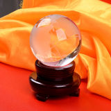 Wholesale Crystal Glass Globe Sphere with Wooden Base