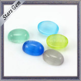 Various Color Cat's Eye Oval Cabochon Glass Stone