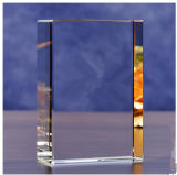 Blank Crystal Cube with High Quality Picture Engraving