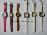 Promotion Cheap Leather Alloy Ladies Watch with Japan Movement