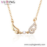 44484 Xuping New Design Fashion Simple Unique 18K Copper Alloy Jewelry Necklace