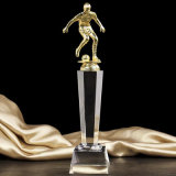 Foot Ball Crystal Glass Trophy Award for Sports Souvenir