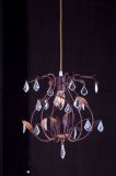 Iron Wrought Decorative Pendant Light with Crystal Drop (cos9209)