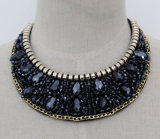 Lady Fashion Costume Jewelry Bead Crystal Choker Collar Necklace (JE0126)