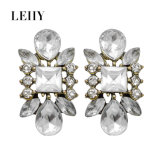 Woman Fashion Jewelry Clear-Crystal Rhinestone Tear-Drop Earrings Stud Custom Earrings