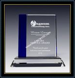 Square Sapphire Crystal Award Plaque 7