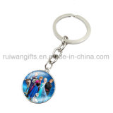 25mm Customised Glass Dome Keychains for Souvenir Gifts