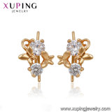 91587 Butterfly Copper Simple Graceful Gold Hoop Earring Designs for Women