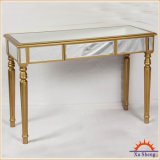 Wooden Mirrored Console Table - Champagne Gold Home Furniture