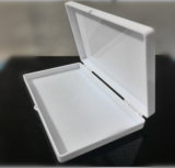 White Solid Color Jewel Packaging Box with Hinged Style