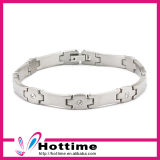 Popular Wholesale Stainless Steel Bracelet with CZ Crystal (CP-JS-BL-101)